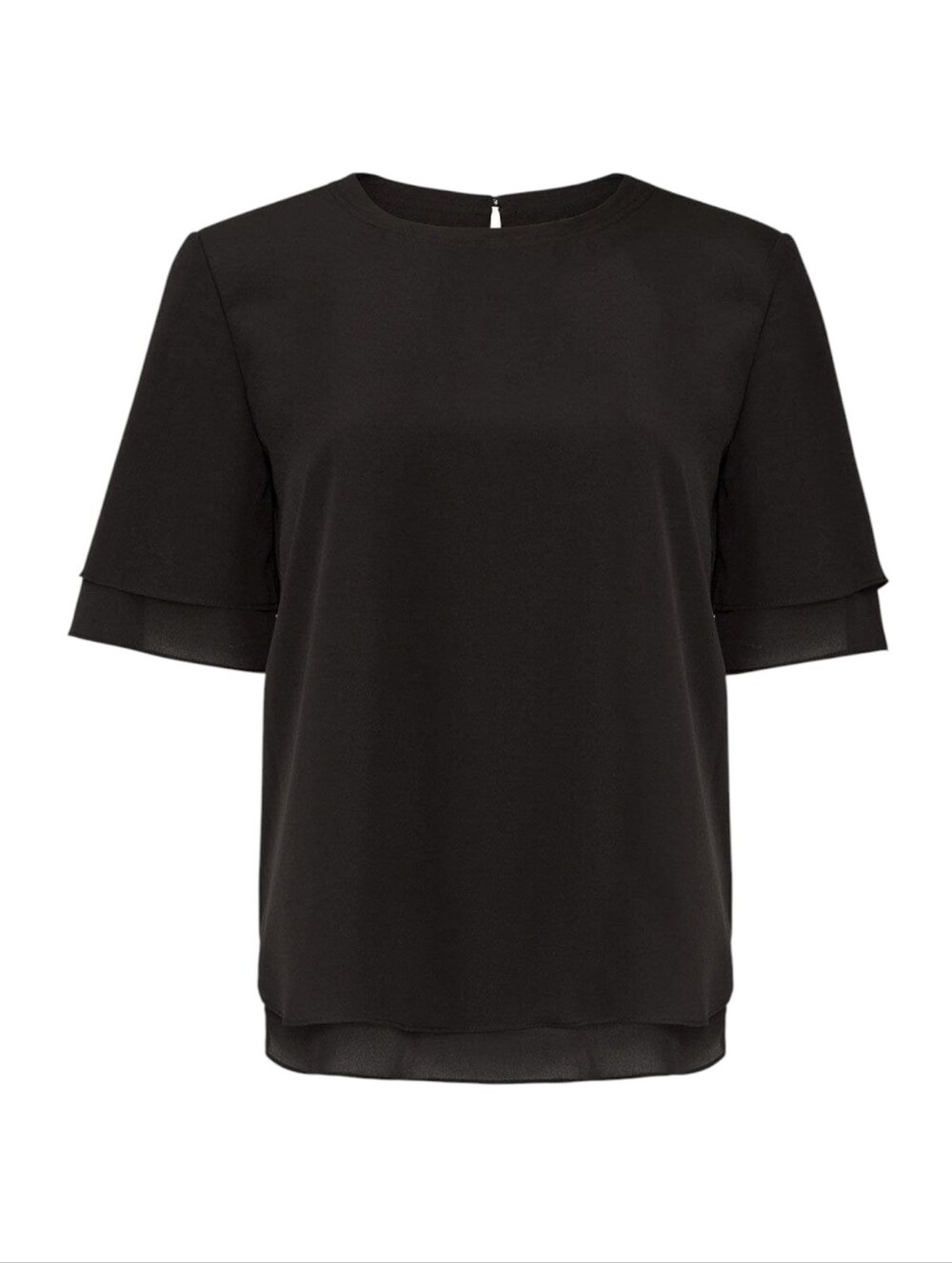 BNWT Club Monaco Overlay Top - Black, Size XS